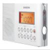 Sangean H201 Shower Radio AM/FM Waterproof, Weather Alert Radio, White view 1