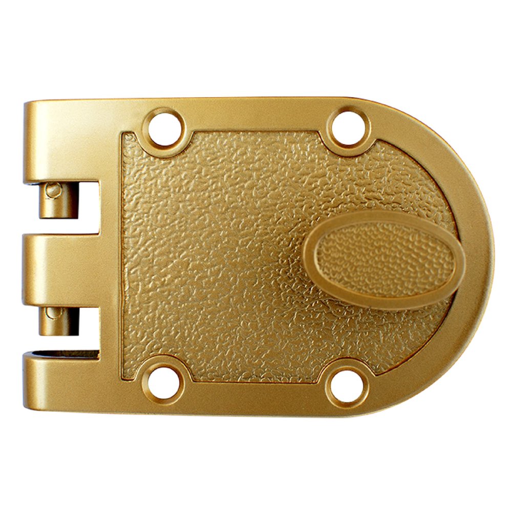 NU-SET 2120-3 Jimmy Proof Style Inter Locking Deadbolt Lock with Single Cylinder, Bronze