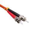 CableWholesale Fiber Optic Cable, 3 Meter (10 feet) SC to ST Subscriber Connector to Straight Tip/Bayonet Connector Duplex 50/125 OM2 Multi-Mode Fiber Optic SC/ST Optical Connection Cable view 3