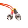 CableWholesale Fiber Optic Cable, 3 Meter (10 feet) SC to ST Subscriber Connector to Straight Tip/Bayonet Connector Duplex 50/125 OM2 Multi-Mode Fiber Optic SC/ST Optical Connection Cable view 4