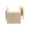 Keystone Insert, Beige/Ivory, Blank Insert Module for Wall Plate, Beige Keystone Jack Inserts for Wallplate, CableWholesale view 3