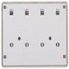 4 Port Keystone Jack Surface Mount Box, White, Surface Mount Box for Networking, Home Theatre, Security/Surveillance, Cablewholesale view 4