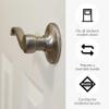 Design House 781831 Scroll Passage Hall and Closet Door Lever Satin Nickel view 3