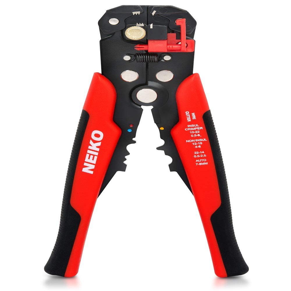 NEIKO 01924A 3-in-1 Automatic Wire Stripper, Cutter, and Crimping Tool, Auto Self-Adjusting Pliers that Cut up to 10 AWG