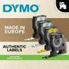 DYMO D1 High-Performance Flexible Nylon Labels | Authentic | 19 mm x 3.5 m Roll | Black Print on White | Self-Adhesive Labels for LabelManager Label Printers | Authentic view 3