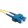 CableWholesale Fiber Optic Cable, 3 Meter (10 feet) LC to SC (Lucent Connector to Subscriber Connector) Duplex 9/125 OS2 Single-Mode Fiber Optic LC-SC Optical Connection Cable view 2