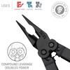 SOG PowerLock Multi-Tool- Compound Leverage Technology with EOD Crimper Device, 420 Stainless Steel Body, 18 Lightweight Specialty Tools (B61N-CP) , Black view 2