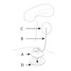 Danco Tub Drain Stopper, 1-3/8 in, Rubber, White (80783) view 3
