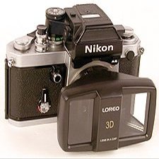 A Stereo Camera from your NIKON Film Camera - Lens Attachment takes stereo pictures without a stereo camera