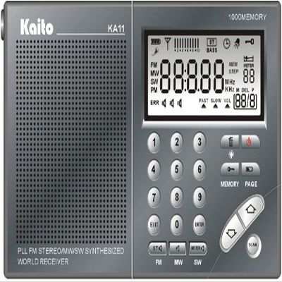 Kaito Pocket-Size PLL Synthesized AM/FM Shortwave Radio, KA11
