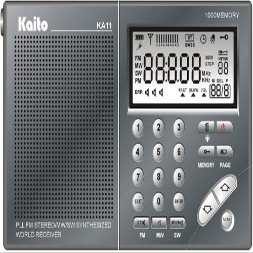 Kaito Pocket-Size PLL Synthesized AM/FM Shortwave Radio, KA11