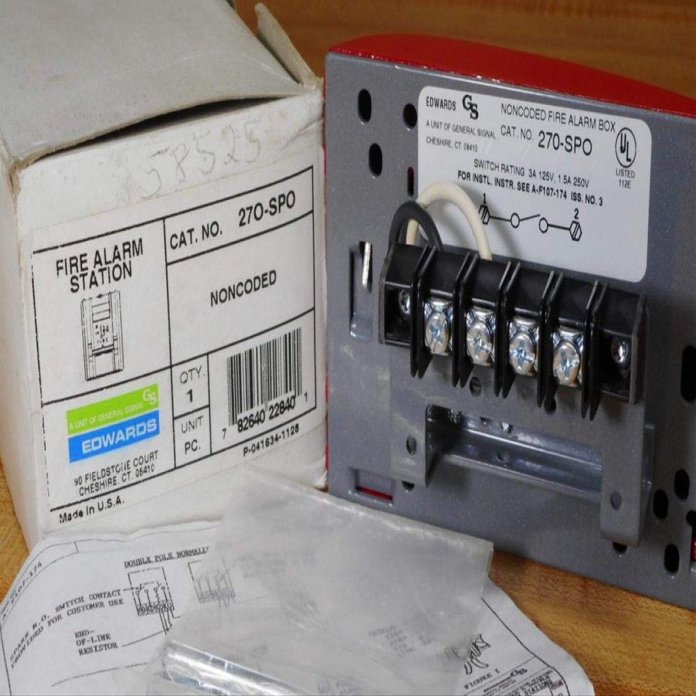 Edwards 270-SPO Noncoded Fire Alarm Box 270SPO