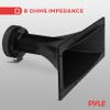 Pyle 4x10 Inch Horn Tweeter Speaker - Heavy Duty 200 Watt High Power Horn Audio Tweeter System w/ 25mm Voice Coil, 20 Oz Magnet Structure, 102 dB, 8 Ohm Impedance - Pyle PH391,Black view 4