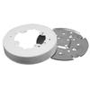 Legrand Wiremold BW4F Metal Raceway for Extending Power, 700 Series, 5 1/2" Diameter Circular Fan and Fixture Box, 1" Deep, White (1 Pack) view 1
