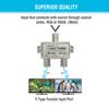 STEREN 2-Way 2.4GHz 90dB 1 Port Power Pass DC Passing On One Port F-Pin Coaxial Splitter [201-232] view 3