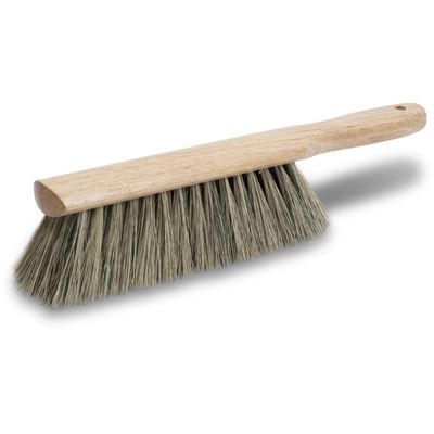 MARSHALLTOWN Beaver Tail Brush, Tampico Fibers, 13 1/2 Inch Long Masonry Hand Broom for Concrete, Made in The USA, 6517