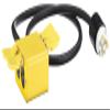 4' 12/4 SOW CORD &WP RUBBER BOX 20A 125/250V PLUG 4-20A 125V view 1