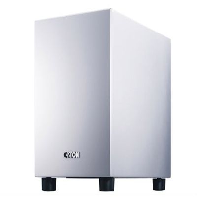 Canton AS 225 Active Down-Firing Subwoofer (Single, Silver)