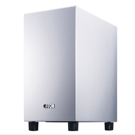 Canton AS 225 Active Down-Firing Subwoofer (Single, Silver)