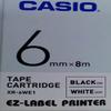 Casio WE 6 mm Black on White, XR-6WE view 1