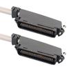 ICC Male to Male 25 Pair Telco Cable 15ft - Cat3 24AWG, 100% Solid Pure Copper, Gray Riser CMR Cable with 90 Degree 50 Pin Telco Connector for Voice and Low Data PBX Applications, 15 Feet view 1
