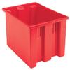 Akro-Mils 35300 Nest and Stack Plastic Storage Container and Distribution Tote, (29-1/2-Inch L x 19-1/2-Inch W x 15-Inch H), Red, (3-Pack),Blue view 1