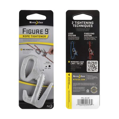 Rope Tightener, 3-1/2 in., Aluminum, Silver
