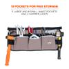 Ergodyne Arsenal 5706 Canvas Waist Tool Apron with 13 Pockets, Gray view 2