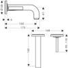 Hansgrohe Waschbeckenarmatur UP Axor Citterio F Set chrom kurzer Auslauf ohne Platte 39113000 view 3