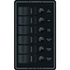 Blue Sea Systems 8373 Water Resistant Circuit Breaker Panel, 6 Position, Black view 1