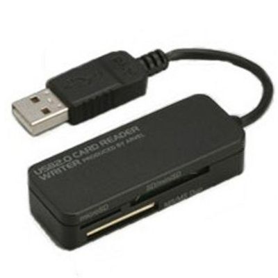 iBUFFALO Arvel ka-dori-da-raita- USB2.0 0 in 9 Media Card Supported Black umrm01bk