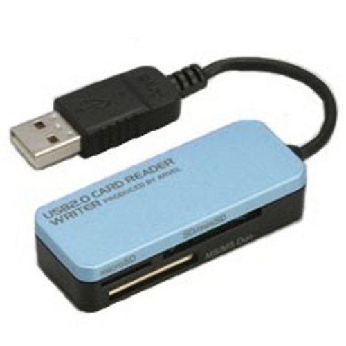 iBUFFALO Arvel ka-dori-da-raita- USB2.0 0 in 9 Media Card Supported Blue umrm01bl