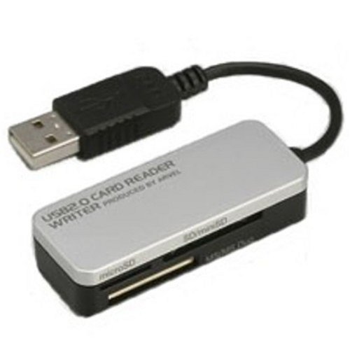iBUFFALO Arvel ka-dori-da-raita- USB2.0 0 in 9 Media Card Supported Silver umrm01sv