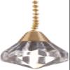 Westinghouse 7709300 Acrylic Diamond Pull Chain 1x1.5x12 view 1
