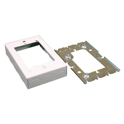 Single Gang Extension Box Color: White