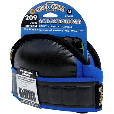 TROXELL USA Super-Soft Medium Royal Knee Pads - Comfortable, Adjustable, Washable Kneepads