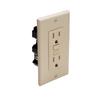 Marinco 1591-FI Marine Electrical Duplex GFCI Receptacle (15-Amp Straight Blade, 125-Volt, Female, Ivory), Off-White view 1