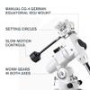 Celestron  Omni XLT 102 Refractor Telescope  Hand-Figured Refractor with XLT Optical Coatings  Manual German Equatorial EQ Mount with Setting Circles and Slow Motion Control  Includes Accessories view 3