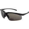 Global Vision Apex Bifocal Safety Glasses UV400 Magnifying Reading Eyewear 2.50 Magnifier Smoke Lens view 1