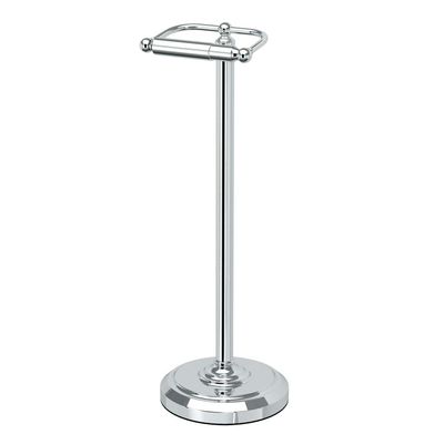Gatco 1436C Pedestal Toilet Paper Holder, Chrome Large, 22" H