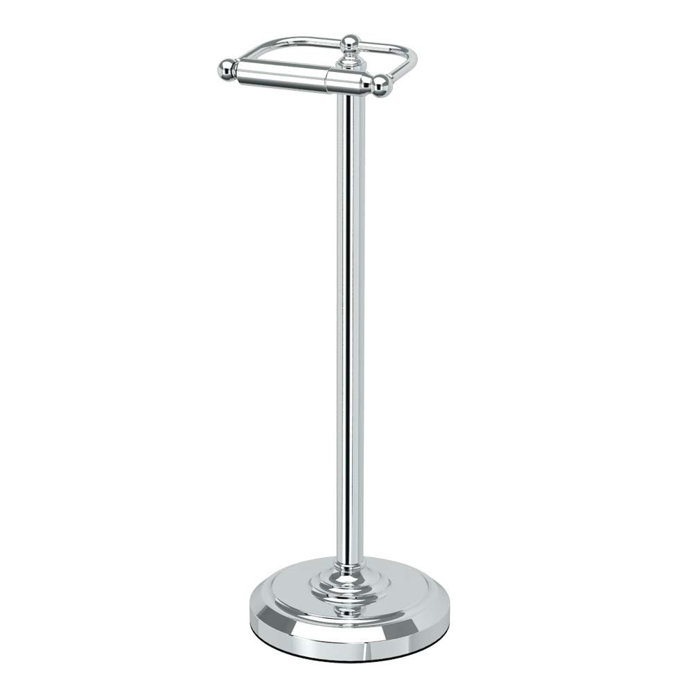 Gatco 1436C Pedestal Toilet Paper Holder, Chrome Large, 22" H