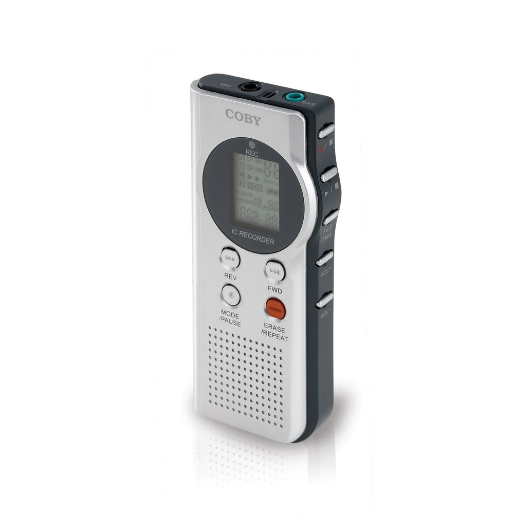 Coby CX-R189 Digital Voice Recorder with Integrated Speaker