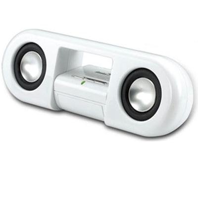 Genius SP-i200,White, 6W, 120V-US. Portable Speaker for MP3. Total Output Power 6 watts RMS.