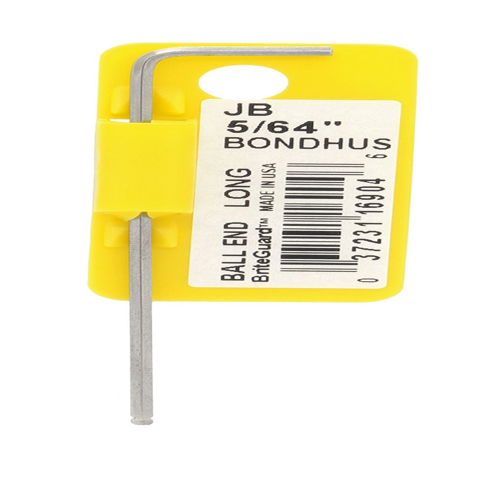 5/64" BriteGuard Plated Ball End L-Wrench Tag & Barcoded