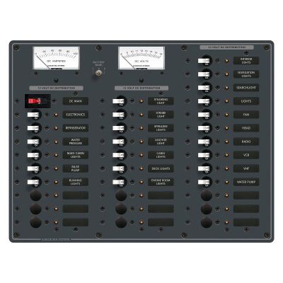 Blue Sea Systems 8381 DC Main + 32 Positions, White Toggle