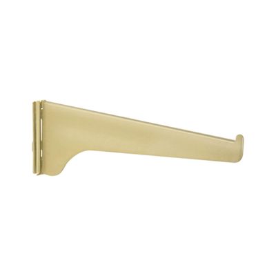 Knape & Vogt 180BR 10" 10" Brass Shelf Brackets