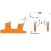 CMT 240.008.04 Biscuit Joiner Blade, 4-Inch Diameter x 8 Teeth, PTFE-Coated. view 2