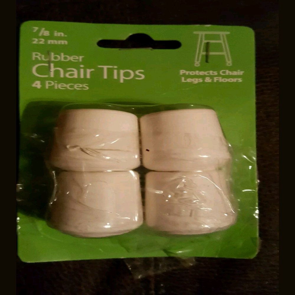 SoftTouch 4656995N Leg Tips 7/8" White