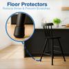 SoftTouch 1-1/8" Round Non-Marking Rubber Slip-On Chair Leg Tips, Nonslip Protective Furniture Leg Caps for Chairs, Stools, and Tables on Hard Surfaces, Set of 4, Black view 2