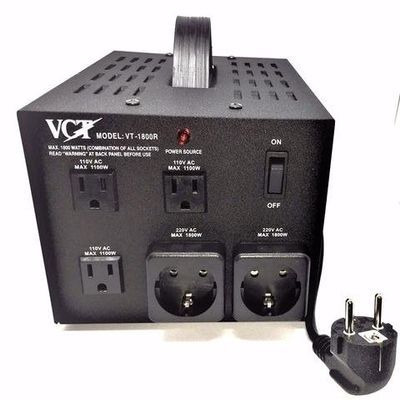VT 1800R - Heavy Duty 1800 Watt Voltage Transformer Step Up/Step Down Voltage Converter for Converting 110V / 220V / 240V